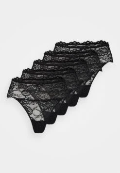 Anna Field 5Pp High Rise Lace Thong - String - Black -Dameskledingwinkel 1d7323e8540d4a6dba0ff1fa79eb0047