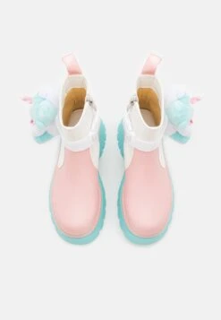 KOI FOOTWEAR Melanie Martinez Sweet Teddy Bear Platform Boots - Korte Laarzen - Blue/Pink/White -Dameskledingwinkel 306889d4318e47c3abcf04060b3004bb