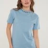 LELA Regular Fit - T-Shirt Print - Baby Blue -Dameskledingwinkel 3381f59ccaf5499390a06a6660667a16