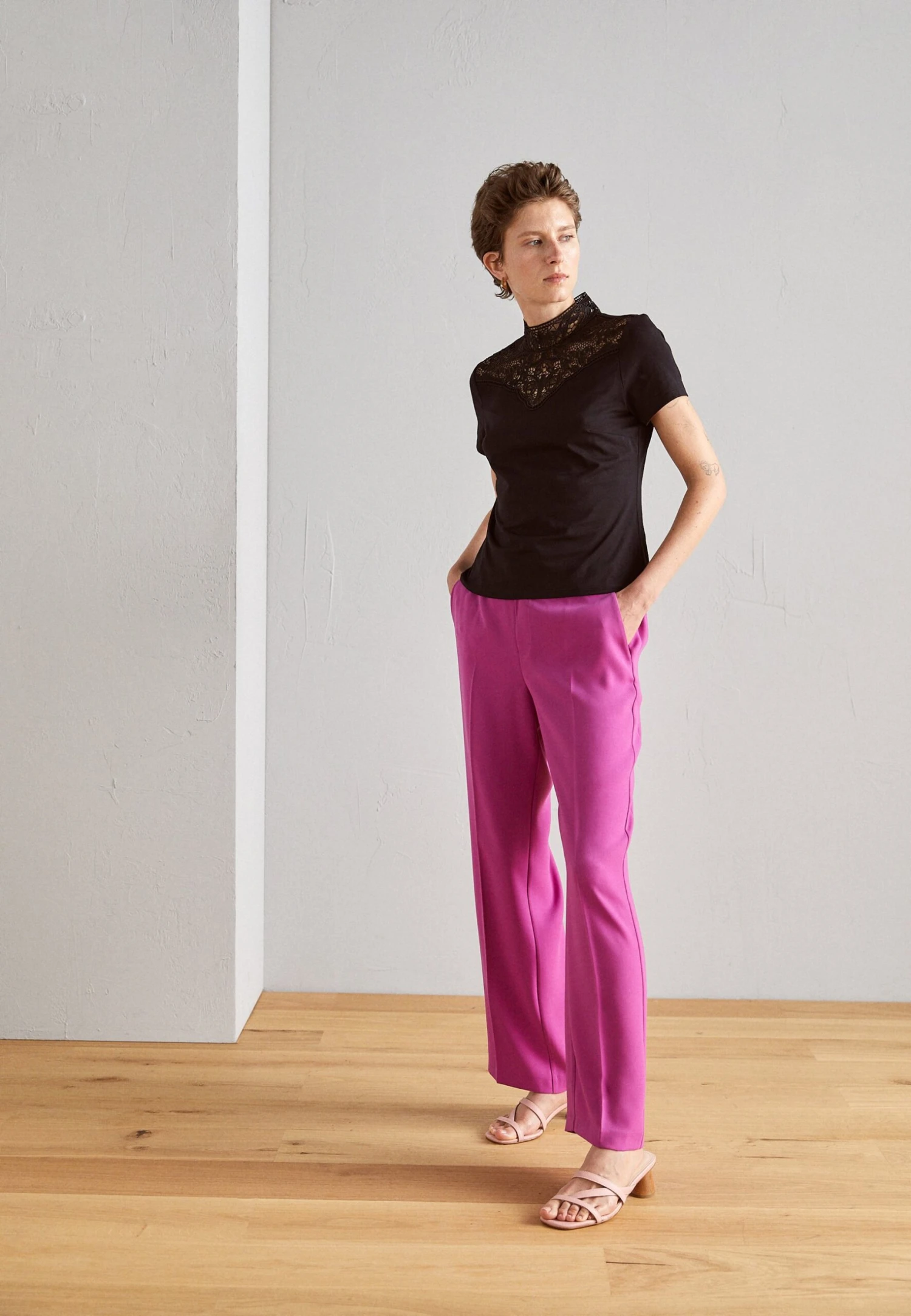 Mos Mosh Leia Pant - Broek - Vivid Viola 4 Mos Mosh Leia Pant - Broek - Vivid Viola - Afbeelding 2