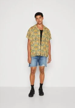 Kaotiko Shirt Jordania Unisex - Overhemdblouse - Mustard -Dameskledingwinkel 3f3747b9a86b4c9682b0a64418b0bd27