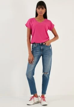 LELA Regular Fit - Blouse - Fuchsia 9 LELA Regular Fit - Blouse - Fuchsia -Dameskledingwinkel 472190aec4c24b8f824948246af3c98a