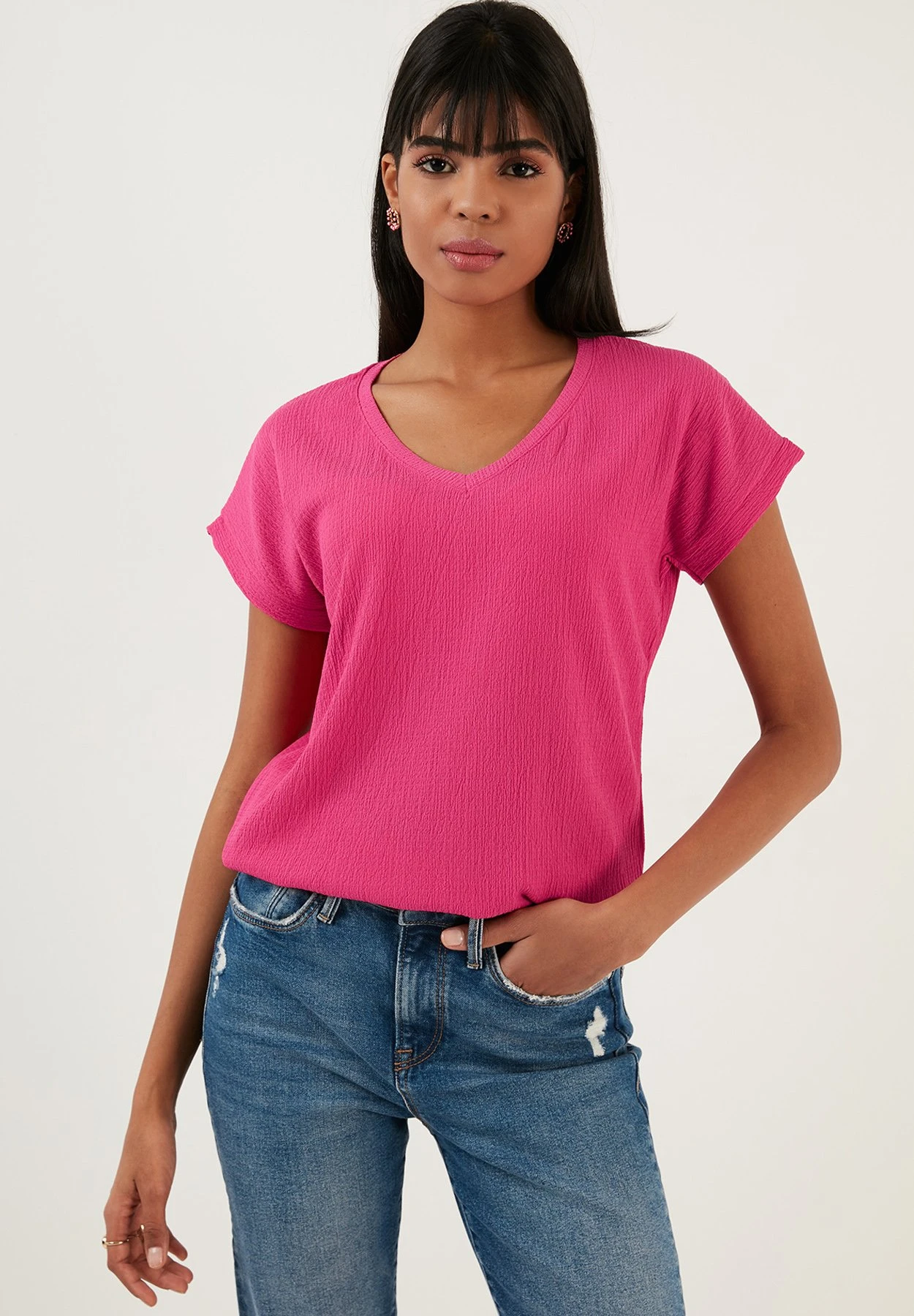 LELA Regular Fit - Blouse - Fuchsia 7 LELA Regular Fit - Blouse - Fuchsia - Afbeelding 5