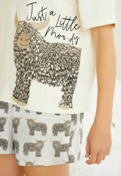 Next Hamish The Highland Cow Short Set Standard - Pyjama - Ecru -Dameskledingwinkel 4ee1a2019ae84b0d901a10a49fb5f641