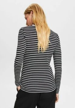 ESPRIT Muschelkante Am Ausschnitt - Longsleeve - Black -Dameskledingwinkel 5054c2560dc54302a5895cb796c4e0e3