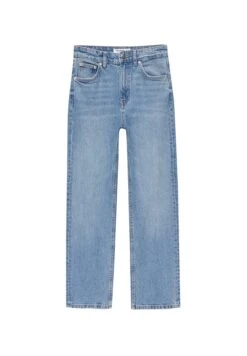 PULL & BEAR High Waist - Straight Leg Jeans - Stone Blue Denim -Dameskledingwinkel 6c8f3e49e7f846c5958389a273fa11b1