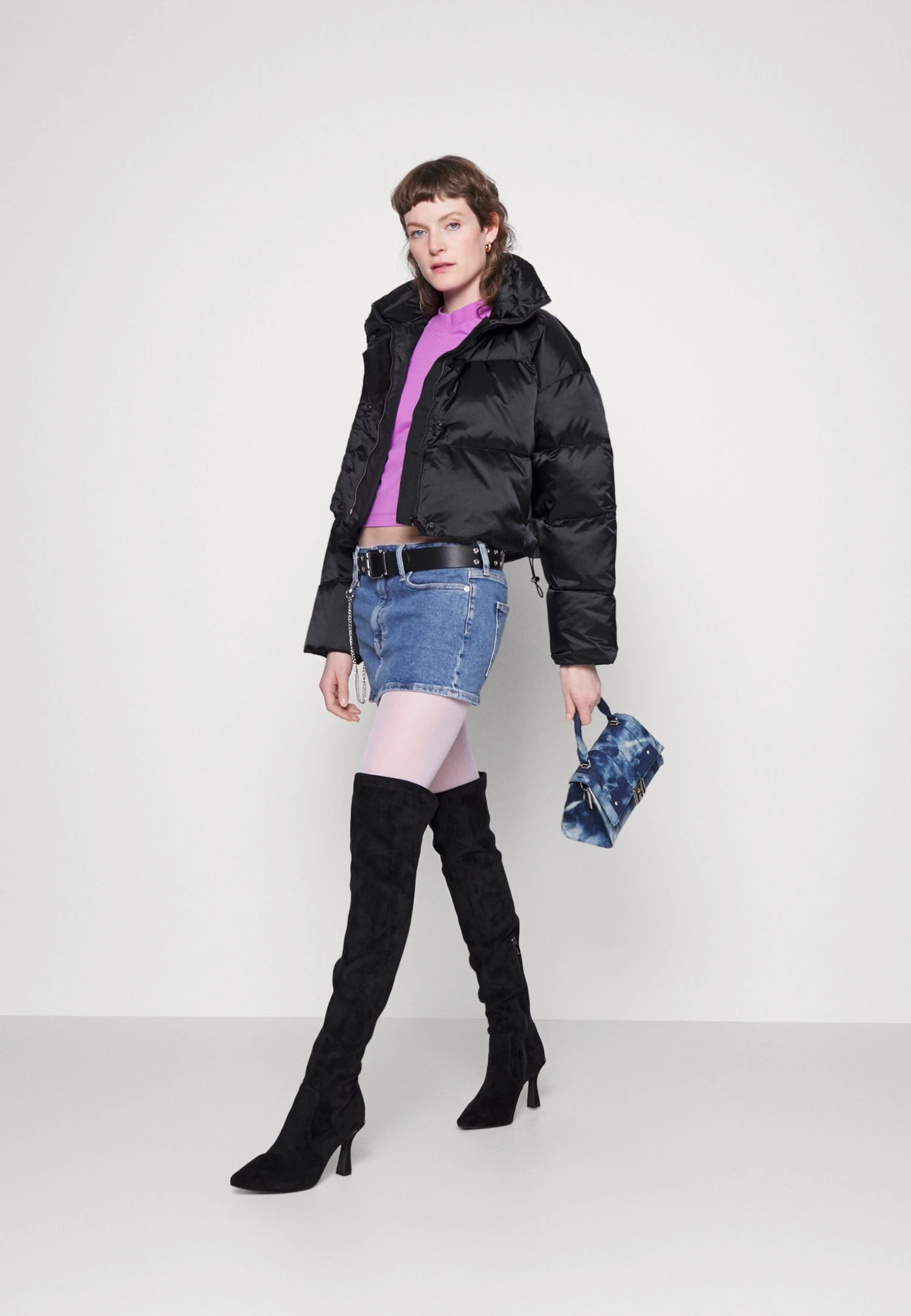 Calvin Klein Shine Puffer Down Coat - Gewatteerde Jas - Black 6 Calvin Klein Shine Puffer Down Coat - Gewatteerde Jas - Black - Afbeelding 4