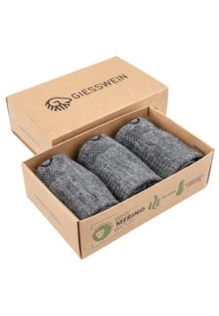 Giesswein Merino Wool Sneaker Socks 3Er-Pack - Sokken - Schiefer -Dameskledingwinkel 751e3ce6d57040728c08a4da2a4648f6