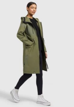 Khujo Marnia - Regenjas - Olivgrün -Dameskledingwinkel 7d5631e9e80f445c9351d7875ca4a13e