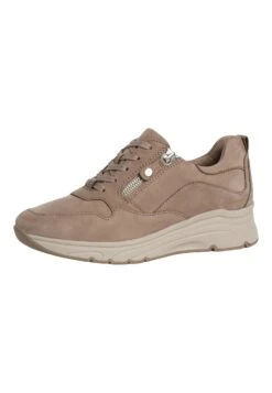 Tamaris Pure Relax - Sneakers Laag - Taupe Nubuc -Dameskledingwinkel 7da71cc57a904b44a83fa444df081f30