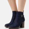 Anna Field Enkellaarsjes Met Plateauzool - Dark Blue -Dameskledingwinkel 7e5b671d4b9548579e94fb86efd5fabe