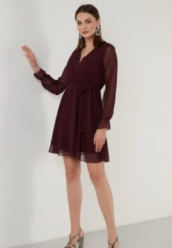 LELA Mini- Jurk - Purple 9 LELA Mini- Jurk - Purple -Dameskledingwinkel 89518ee969f44ebfb4428b300136144f