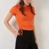 LELA Slim Fit - Blouse - Orange Color 1 LELA Slim Fit - Blouse - Orange Color -Dameskledingwinkel 95fec42b88d34922b668f8589f967b4c
