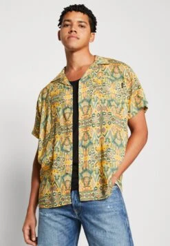 Kaotiko Shirt Jordania Unisex - Overhemdblouse - Mustard -Dameskledingwinkel 9f8a8bc2b41949e5a6160e2b7432e5b0