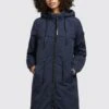 Khujo Mantel Voya3 - Parka - Dunkelblau -Dameskledingwinkel ac2aef62e79c439f971610ac015a5a03