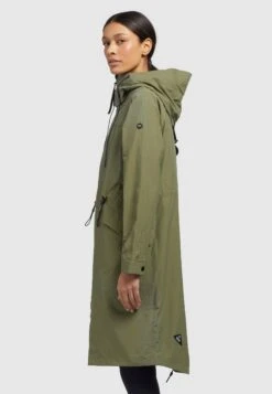 Khujo Marnia - Regenjas - Olivgrün -Dameskledingwinkel b222e9ab5ed5407fb4c1dbabbce6ece1
