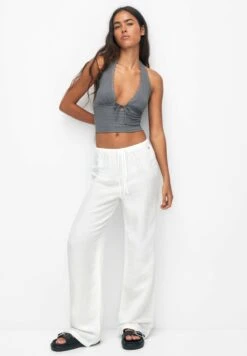 PULL & BEAR Flowing Faded - Broek - White 8 PULL & BEAR Flowing Faded - Broek - White -Dameskledingwinkel b9ae4c2575dc47389dcd81843391bdfa
