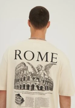 YOURTURN Rome Tee Unisex - T-Shirt Print - Mottled Light Brown 9 YOURTURN Rome Tee Unisex - T-Shirt Print - Mottled Light Brown -Dameskledingwinkel c774f4903f4a4a26b535e119279a3abe