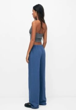 PULL & BEAR Flowing Faded - Broek - Blue -Dameskledingwinkel c77e79ce9db749db9799e1b6abb646ec