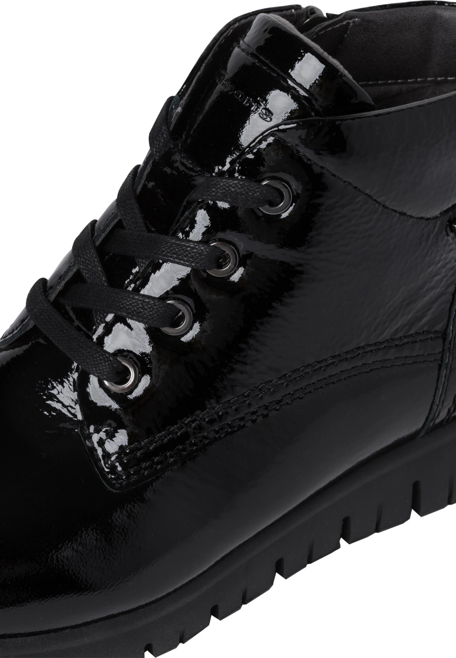 Tamaris Comfort - Enkellaarsjes Met Plateauzool - Black Patent 8 Tamaris Comfort - Enkellaarsjes Met Plateauzool - Black Patent - Afbeelding 6