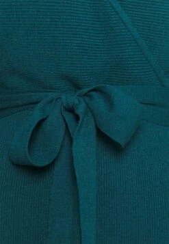 Anna Field Wrap V Ausschnitt Mini Strickkleid Mit Gürtel - Etui-Jurk - Deep Teal -Dameskledingwinkel ce53a6620ca046b6a27233a971b7b11b