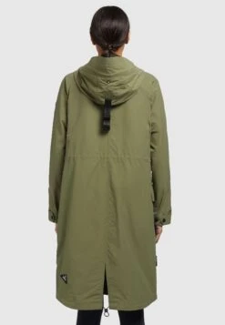 Khujo Marnia - Regenjas - Olivgrün -Dameskledingwinkel d8b72f8d3eeb4cdb9713c0aaaff9187a