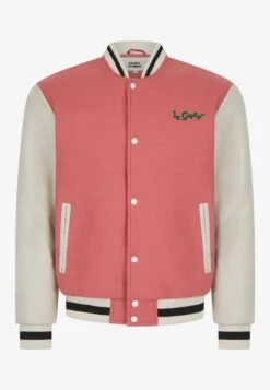Lamar Varsity Jacket Unisex - Imitatieleren Jas - Coral -Dameskledingwinkel dbaf6ce405c94beb84fbf4f1fadae289