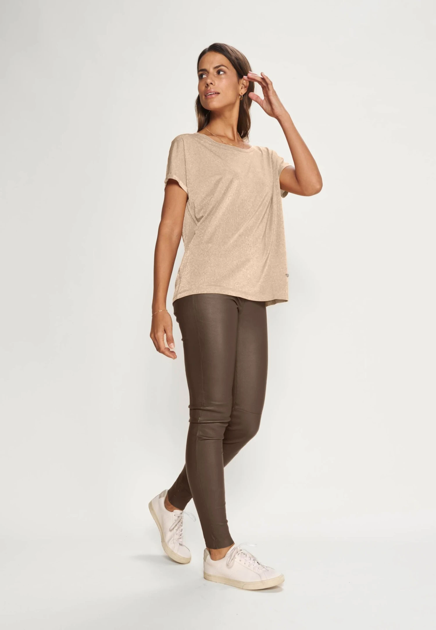 Mos Mosh Kay Tee - T-Shirt Basic - Gold 4 Mos Mosh Kay Tee - T-Shirt Basic - Gold - Afbeelding 2