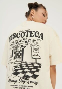 YOURTURN Unisex - T-Shirt Print - Mottled Light Brown 9 YOURTURN Unisex - T-Shirt Print - Mottled Light Brown -Dameskledingwinkel effd2747a979496f960042514358cad9