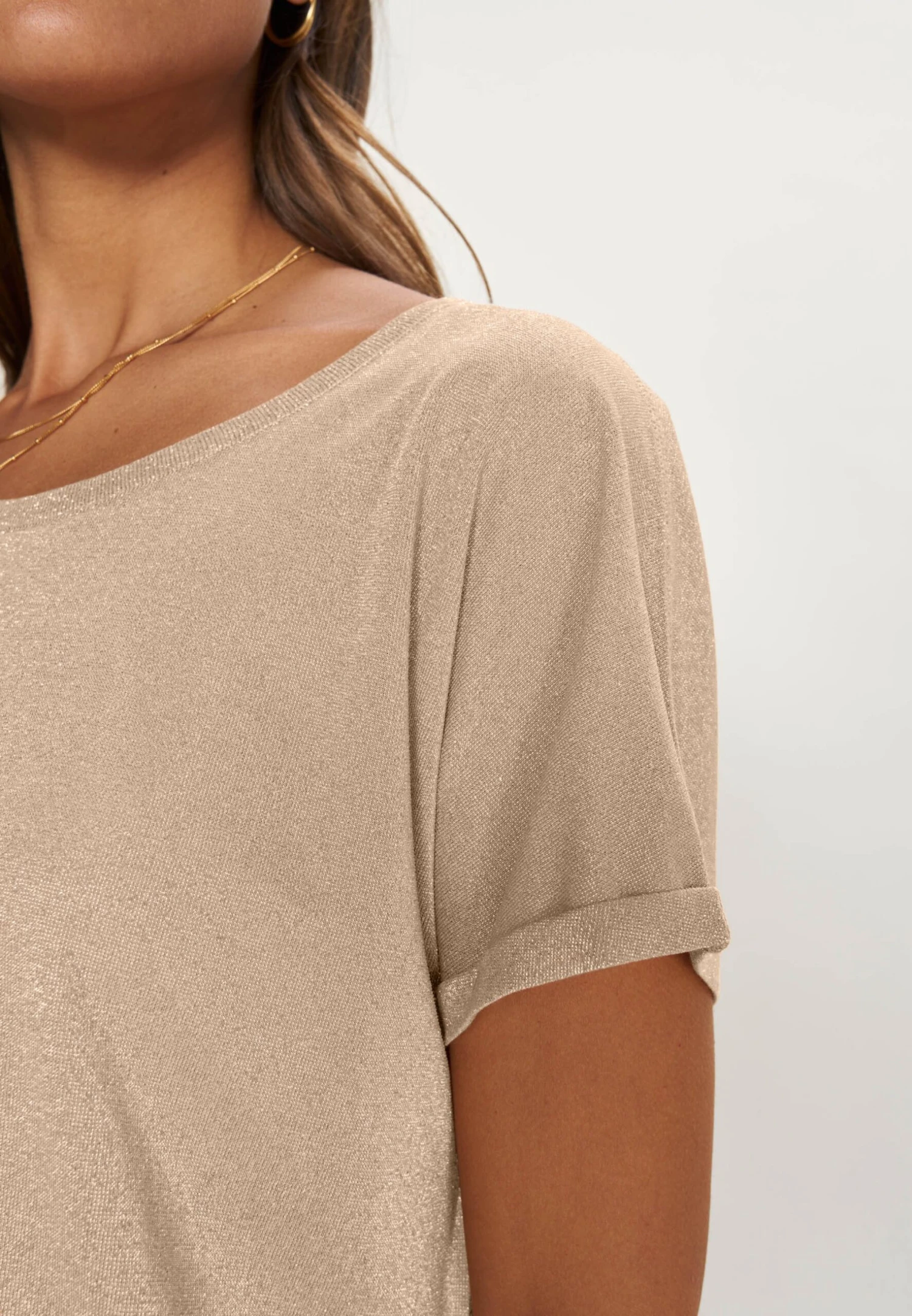 Mos Mosh Kay Tee - T-Shirt Basic - Gold 7 Mos Mosh Kay Tee - T-Shirt Basic - Gold - Afbeelding 5