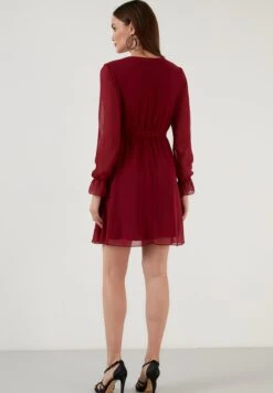 LELA Mini- Jurk - Bordeaux -Dameskledingwinkel f955448213064e749d11a8d3d15e01a2