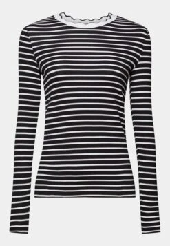 ESPRIT Muschelkante Am Ausschnitt - Longsleeve - Black -Dameskledingwinkel fa88b8a317f442b197e55058f33ae2e5