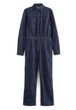 Next Button Through Boilersuit Petite - Jumpsuit - Rinse -Dameskledingwinkel fcf3d0bbe49542deb1ca8ae9a2a3ad72
