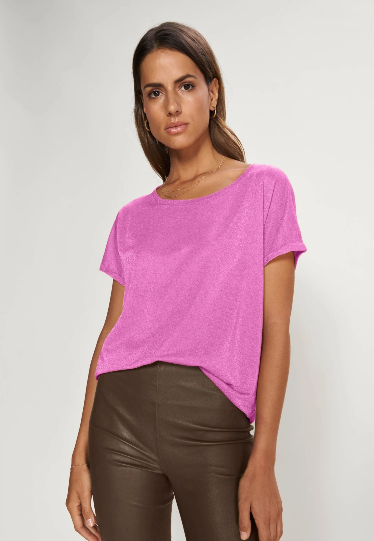 Mos Mosh Kay Tee - T-Shirt Basic - Vivid Viola 3 Mos Mosh Kay Tee - T-Shirt Basic - Vivid Viola